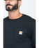 Image #5 - Carhartt Men's Loose Fit Heavyweight Long Sleeve Logo Pocket Work T-Shirt - Big & Tall, Black, hi-res