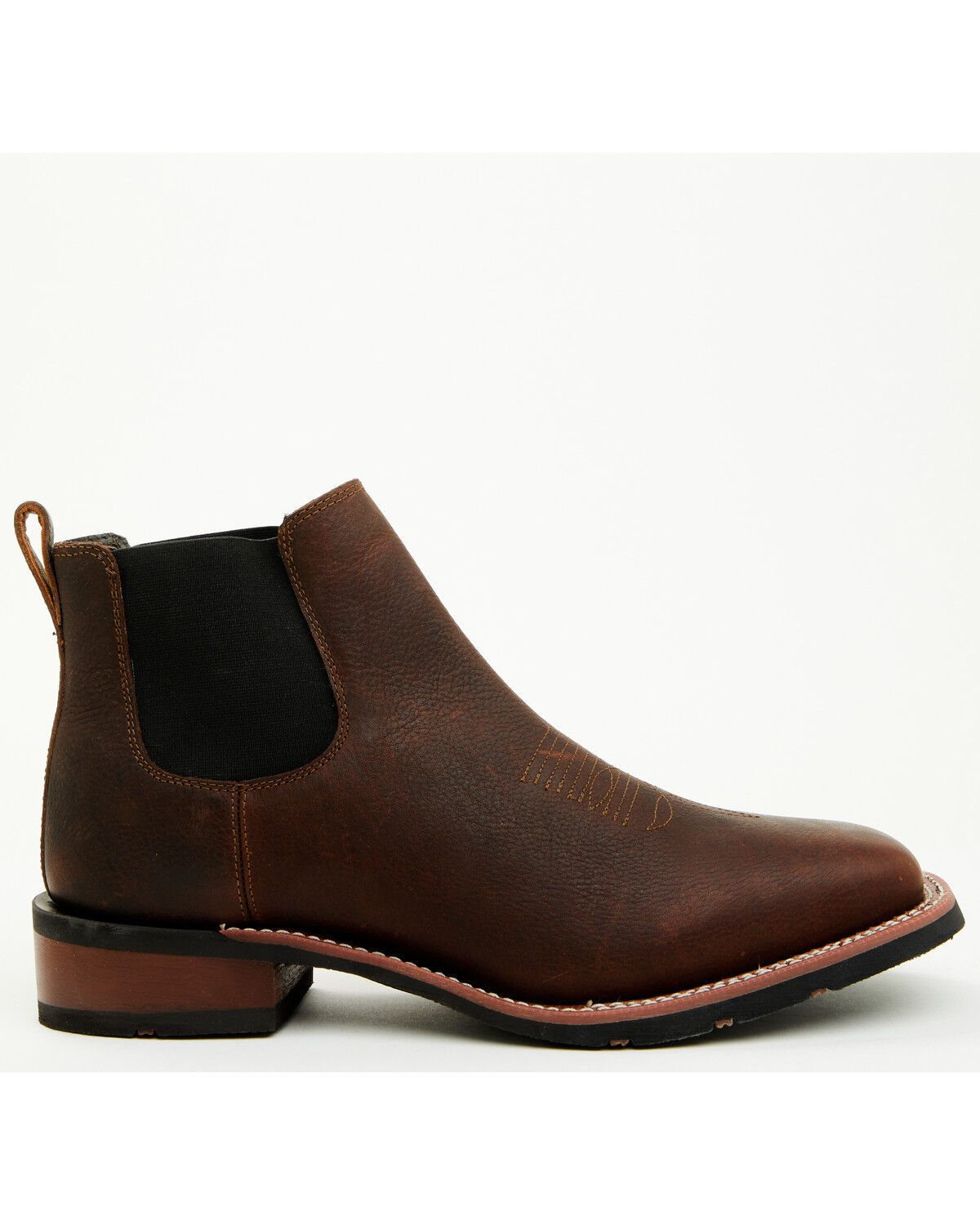 Image #2 - Laredo Men's Devin Chelsea Boots - Broad Square Toe, Dark Brown, hi-res