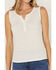 Image #2 - Idyllwind Women's Hillside Road Henley Tank, Ivory, hi-res