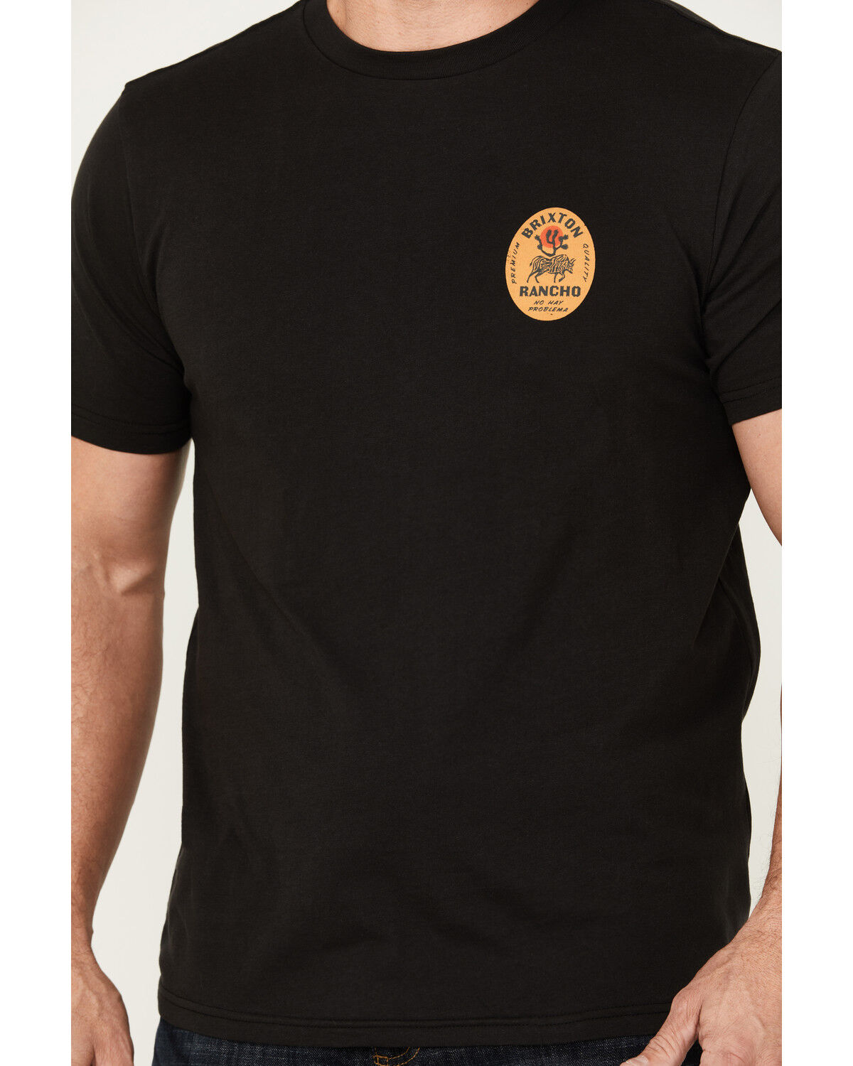 Image #3 - Brixton Men's Rancho Short Sleeve Graphic T-Shirt, Black, hi-res