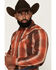 Image #2 - Cody James Men's Lure Lurex Plaid Print Long Sleeve Snap Stretch Western Shirt, Red, hi-res
