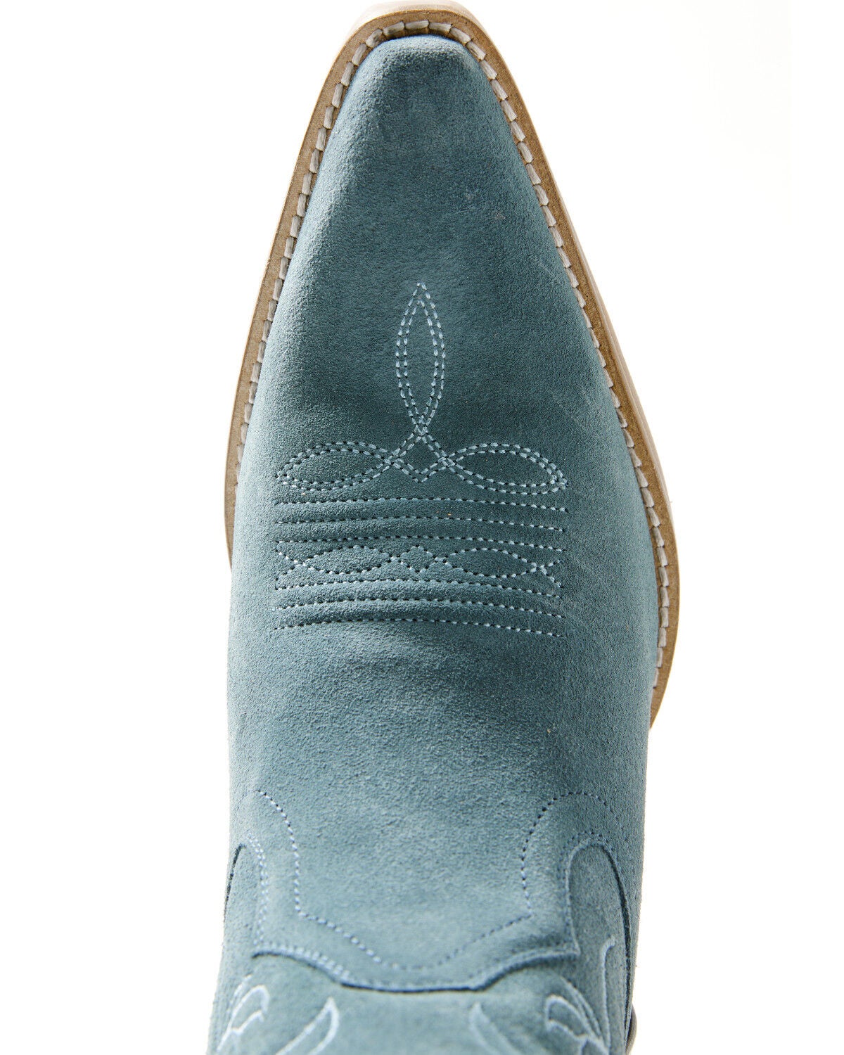 Image #6 - Shyanne Women's Flora Suede Tall Western Boots - Snip Toe, Blue, hi-res