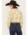 Image #4 - Ariat Women's Daisy Plaid Print Long Sleeve Snap Western Shirt, Yellow, hi-res