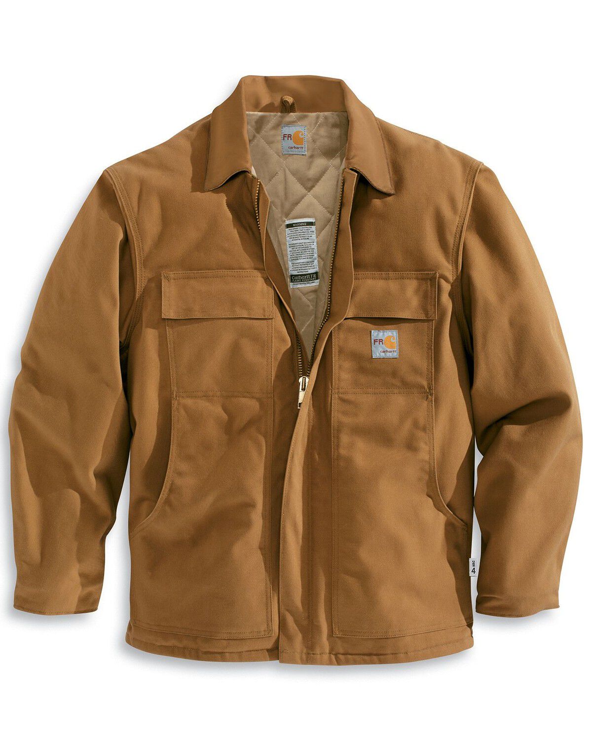 Image #2 - Carhartt Men's FR Duck Traditional Coat - Big & Tall, Carhartt Brown, hi-res