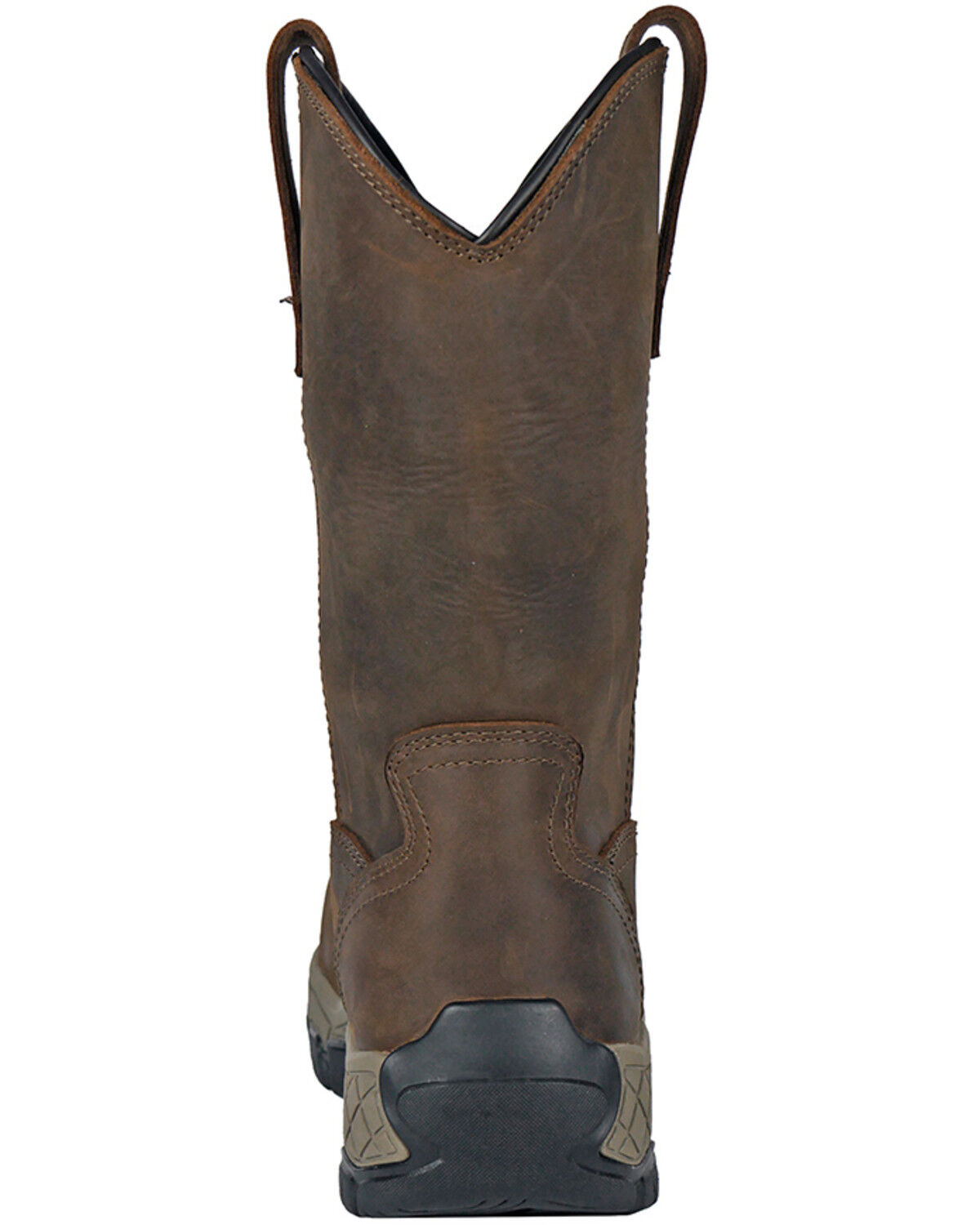 Image #5 - Hoss Men's 11" Waterproof Wellington Work Boots - Composite Toe, Brown, hi-res
