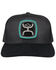 Image #3 - Hooey Men's Zenith Logo Patch Trucker Cap, Black, hi-res