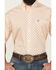 Image #3 - Cinch Men's Geo Print Short Sleeve Button-Down Western Shirt - Big, Orange, hi-res