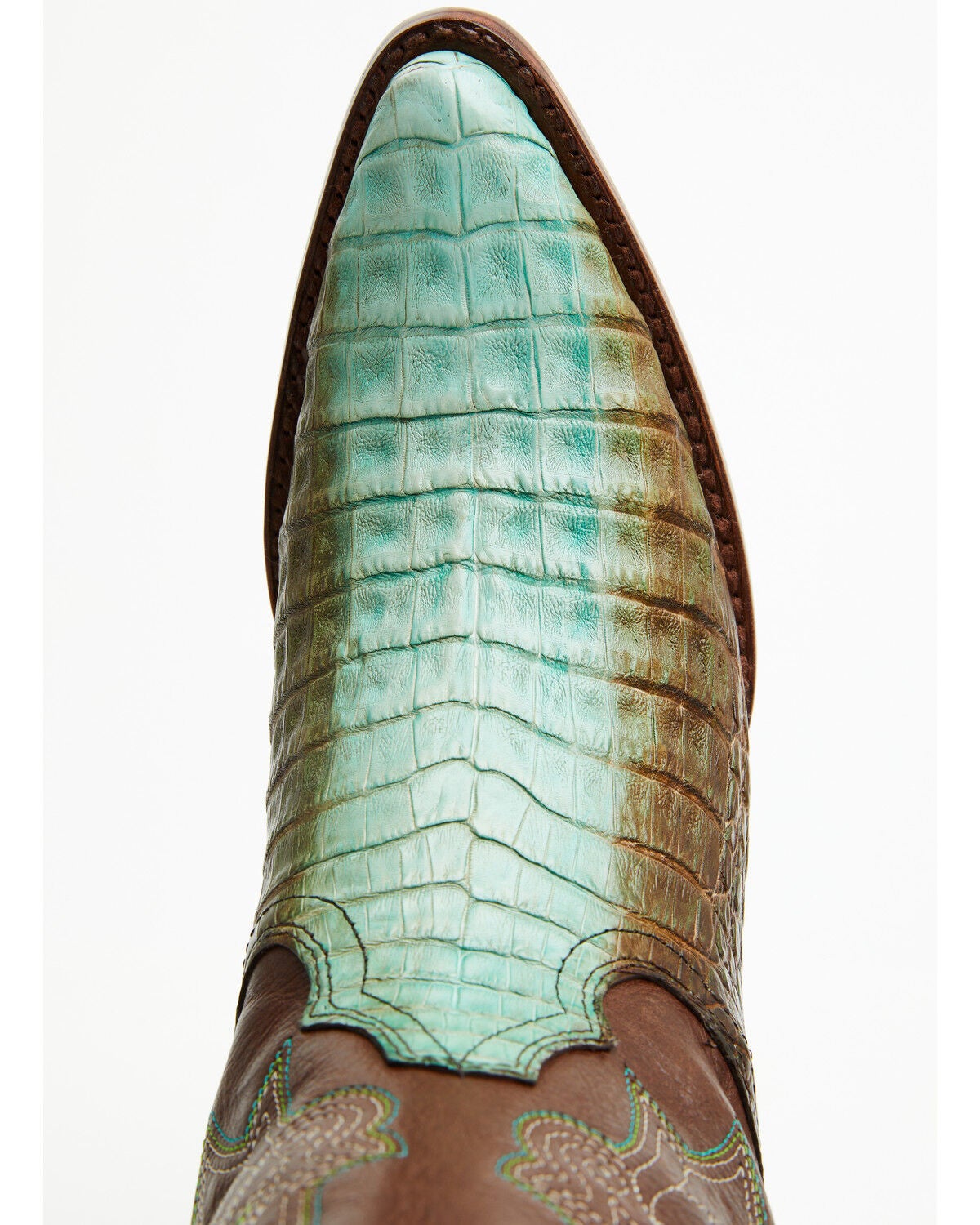 Image #6 - Shyanne Women's Maggie Exotic Caiman Western Boots - Round Toe, Multi, hi-res