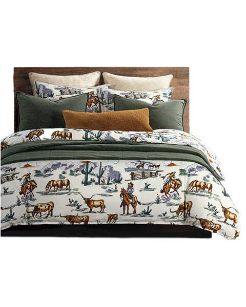Image #1 - HiEnd Accents 3pc Ranch Life Reversible Duvet Cover Bedding Set - Super Queen , Multi, hi-res