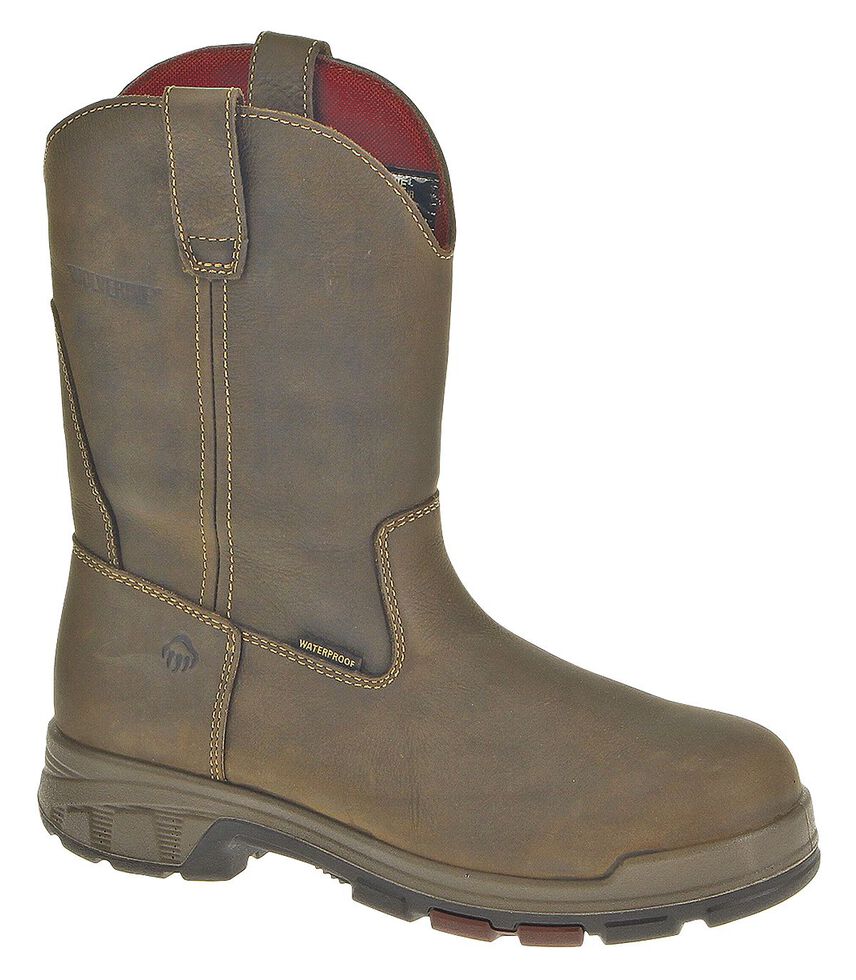 Wolverine Cabor Wellington Waterproof Work Boots - Composite Toe, Coffee, hi-res