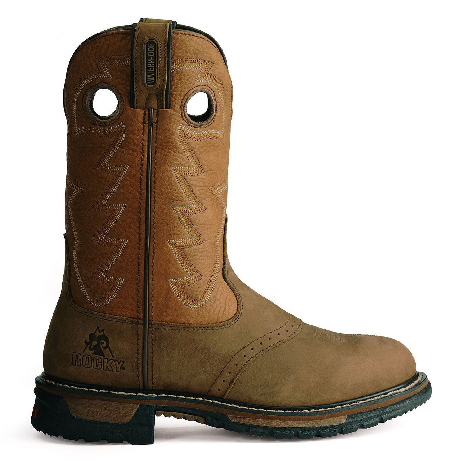 Image #9 - Rocky Branson Waterproof Work Boots, Aztec, hi-res