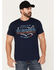 Image #1 - Brew City Beer Gear Men's Natural Light American Graphic T-Shirt, Navy, hi-res