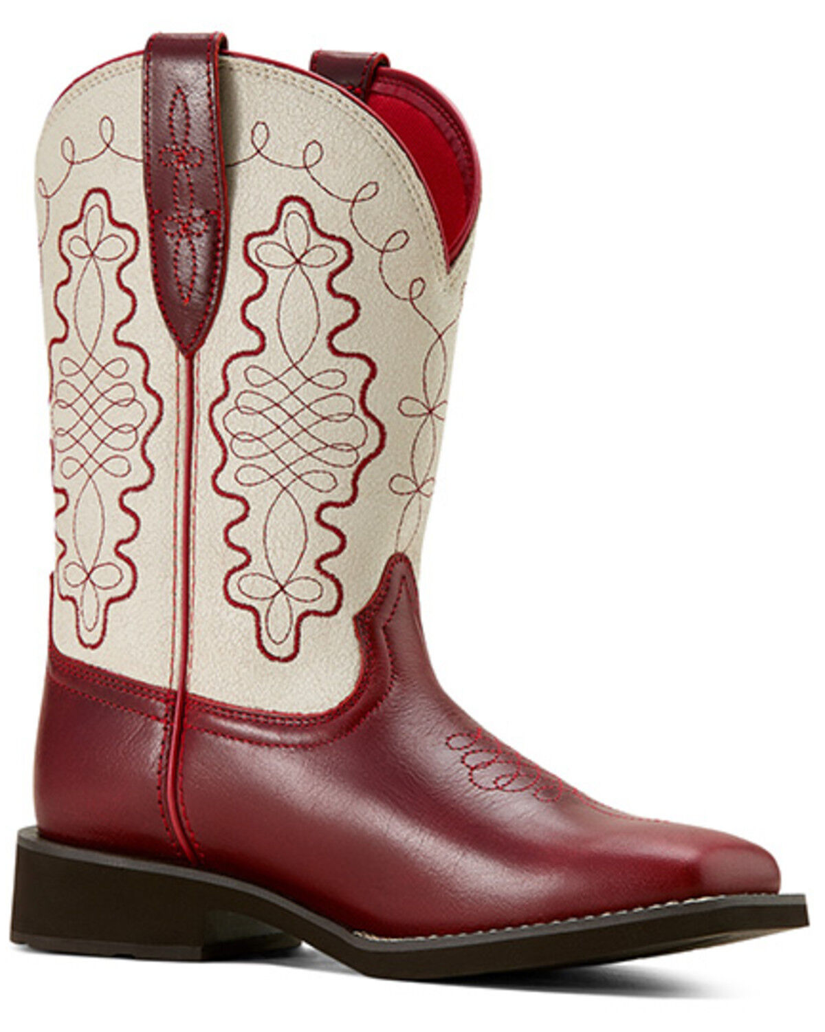 Image #1 - Ariat Women's Callie Western Boots - Broad Square Toe, Cherry, hi-res