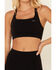 Image #3 - Shyanne Women's Solid Riding Sports Bra , Black, hi-res