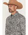 Image #2 - Cody James Men's Botanical Paisley Print Long Sleeve Button-Down Stretch Western Shirt, Black, hi-res