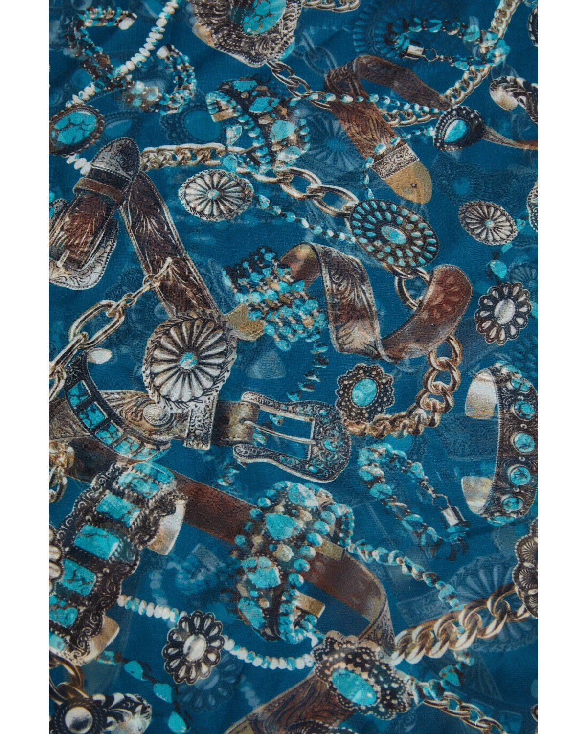 Image #2 - Shyanne Women's Bailey Accessories Print Scarf, Blue, hi-res