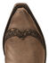 Image #6 - Boulet Women's Fancy Hand Tooled Inlay Western Boots - Snip Toe, Tobacco, hi-res