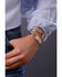 Montana Silversmiths Women's Classic Rose Gold Flower Swirl Cuff Bracelet, Multi, hi-res