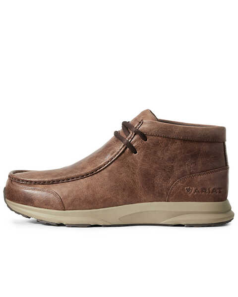 Image #2 - Ariat Men's Spitfire Cowboy Shoes - Moc Toe, Brown, hi-res