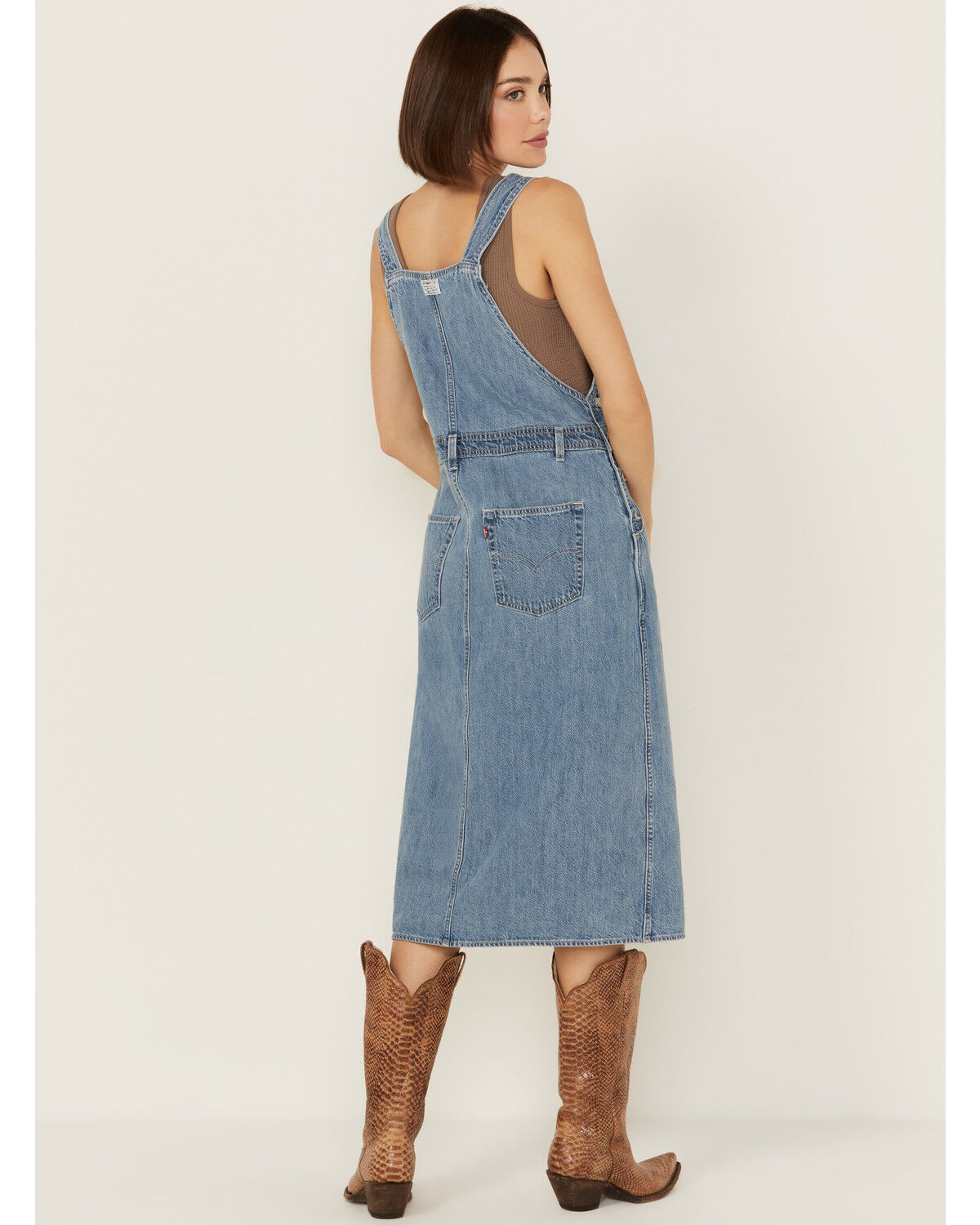 Image #5 - Levi's Women's Tico Jumper Denim Midi Dress, Light Wash, hi-res