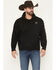 Image #1 - Ariat Men's Logo Graphic Hooded Sweatshirt, Black, hi-res