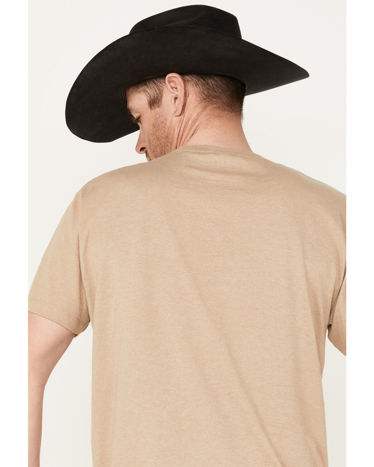 Image #4 - Cinch Men's Jeans Logo Graphic T-Shirt, Beige/khaki, hi-res