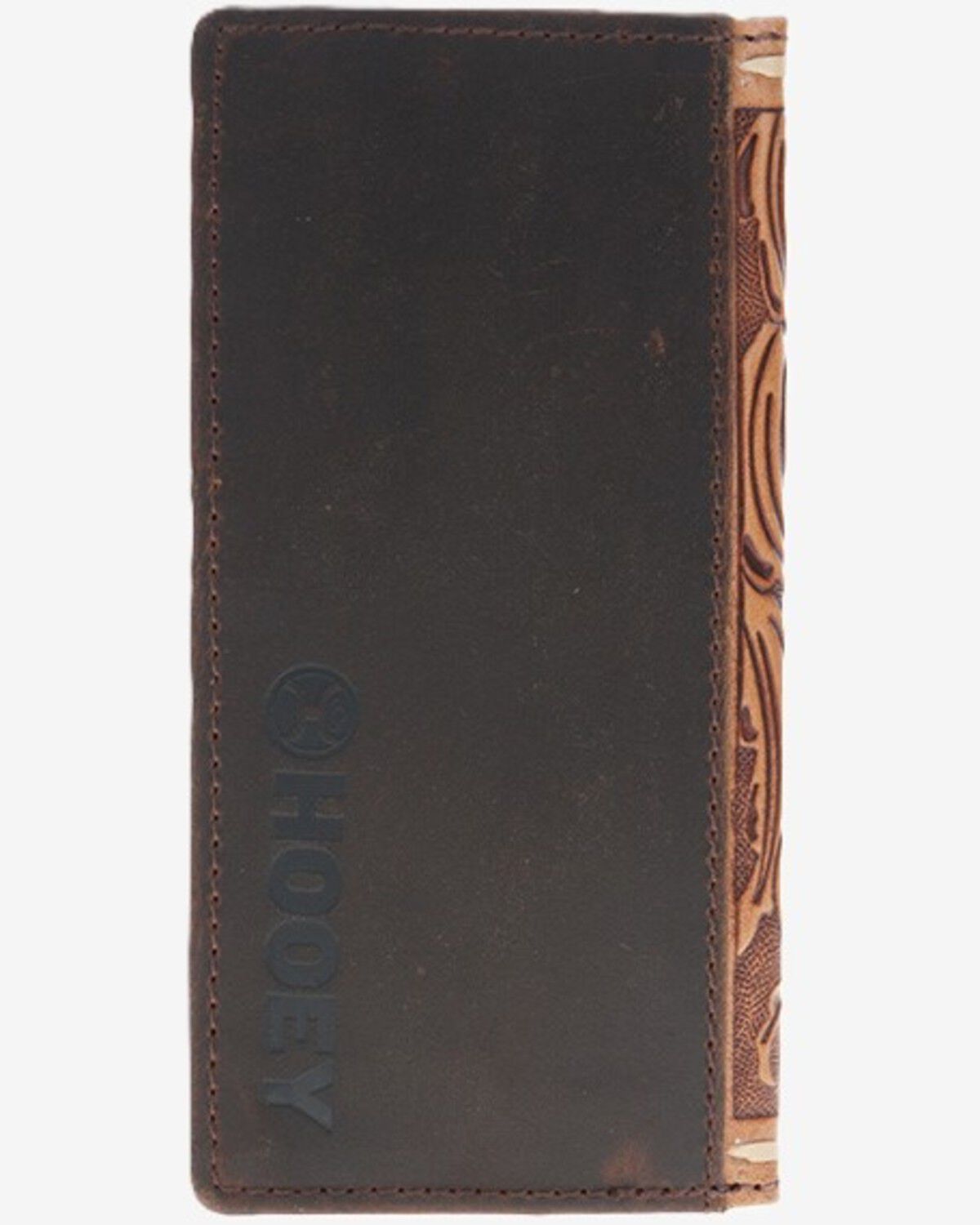 Image #3 - Hooey Men's Tuff Tooled Leather Floral Rodeo Wallet, Brown, hi-res