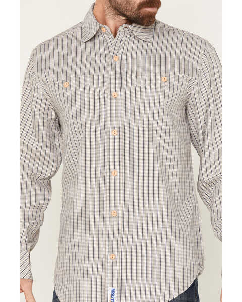 Image #3 - Resistol Men's Graves Checkered Print Long Sleeve Button-Down Western Shirt, Sand, hi-res