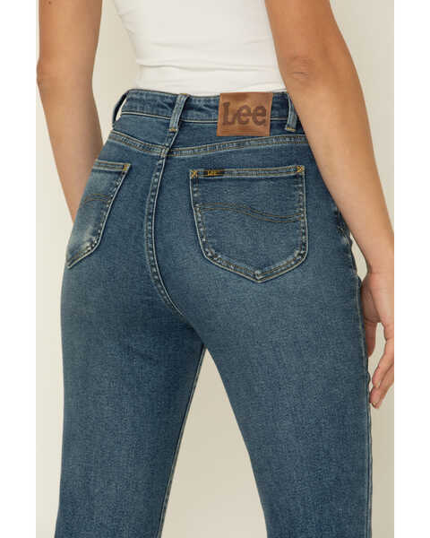 Image #4 - Lee Women's Distance High Rise Flare Jeans , Blue, hi-res