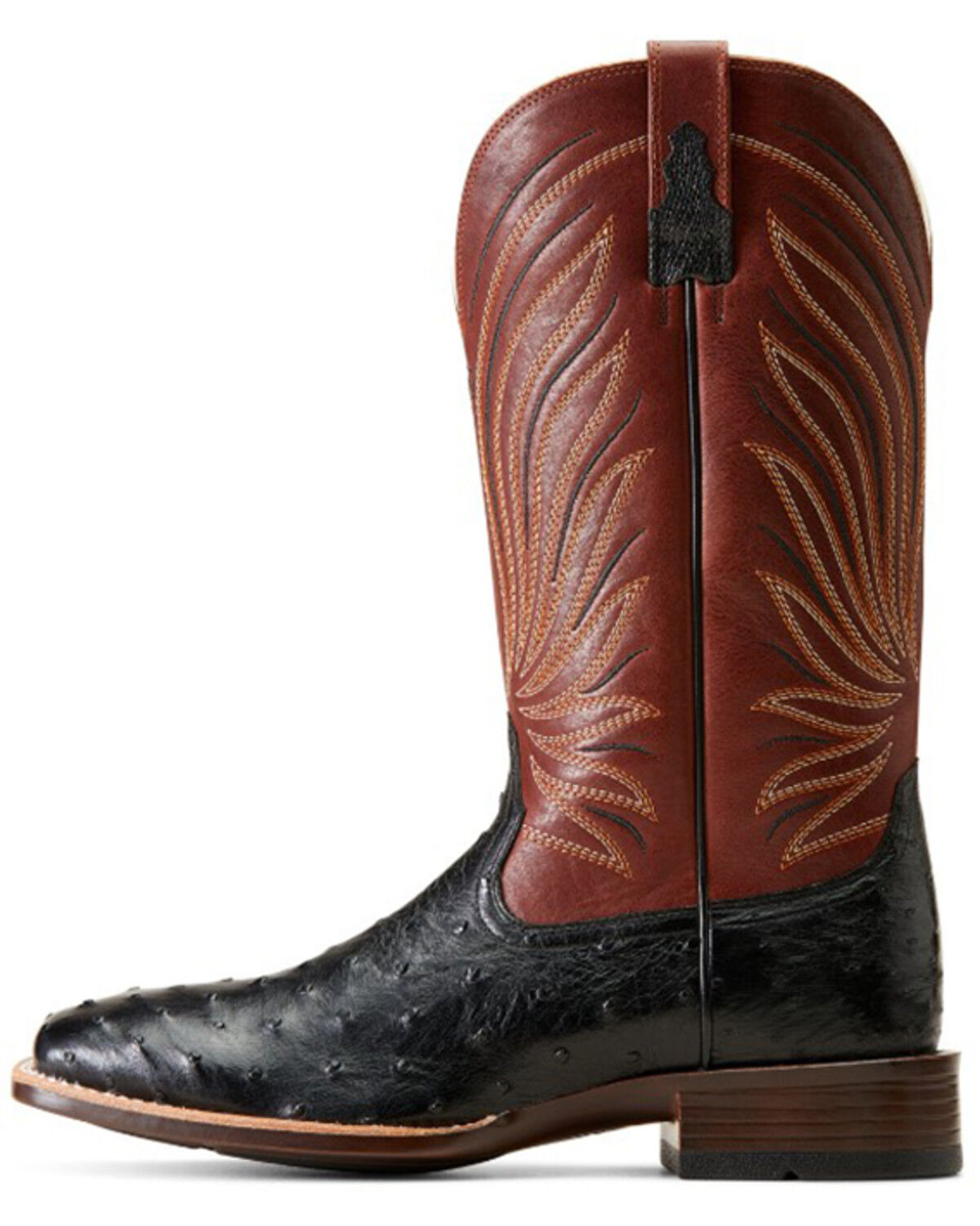 Image #2 - Ariat Men's Brandin' Ultra Exotic Western Boots - Broad Square Toe, Black, hi-res