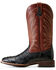 Image #2 - Ariat Men's Brandin' Ultra Exotic Western Boots - Broad Square Toe, Black, hi-res