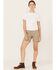 Image #1 - Carhartt Women's Rugged Flex™ Relaxed Fit Canvas Work Shorts , Light Grey, hi-res