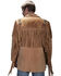 Image #2 - Scully Men's Bone Beaded Fringe Leather Jacket, Bourbon, hi-res