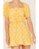 Image #3 - Show Me Your Mumu Women's Sophie Floral Print Mini Dress, Mustard, hi-res