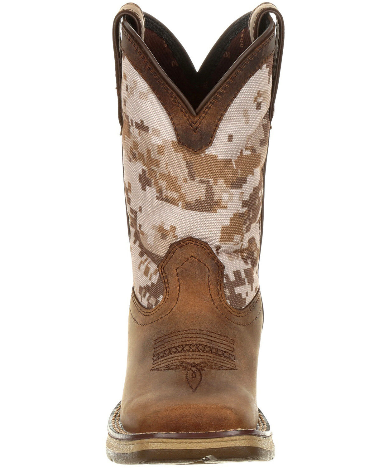 Image #5 - Durango Boys' Rebel Desert Camo Western Boots - Square Toe, , hi-res