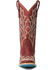 Image #4 - Lane Women's Saratoga Western Boots - Square Toe, Ruby, hi-res