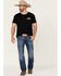 Cody James Men's American Rodeo Graphic Short Sleeve T-Shirt , Brown, hi-res