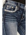 Image #4 - Miss Me Women's Medium Wash Embroidered Bootcut Stretch Denim Jeans, Medium Wash, hi-res