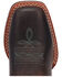 Image #6 - Dan Post Little Girls' Salina Western Boots - Broad Square Toe, Chocolate/turquoise, hi-res