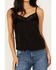 Image #3 - Shyanne Women's Lace Satin Cami, Black, hi-res