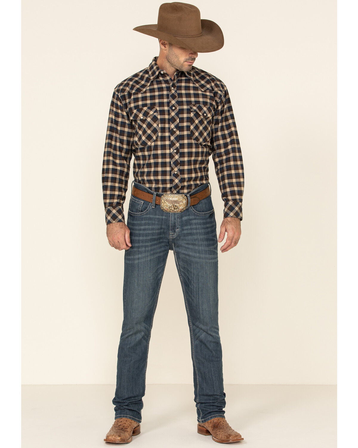 Resistol Men's Multi Bienville Check 