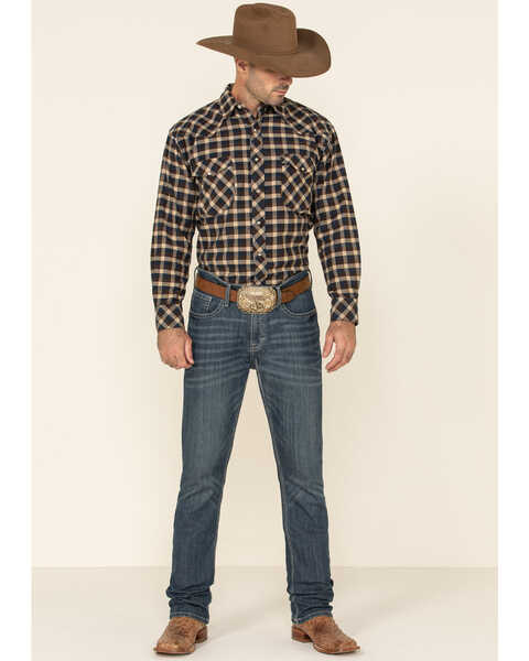 Image #2 - Resistol Men's Multi Bienville Check Plaid Long Sleeve Western Shirt , Multi, hi-res