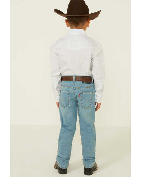 Image #2 - Levi's Boys' 511 Light Wash Dodger Slim Straight Jeans , Light Blue, hi-res