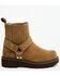 Image #2 - Ariat Women's Fatbaby Harness Suede Chelsea Boots - Round Toe, Tan, hi-res