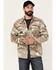 Image #1 - Howitzer Men's Armory Camo Print Long Sleeve Button Down Flannel Shirt , Cream/brown, hi-res
