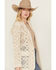 Image #2 - Miss Me Women's Crochet Jacket , Beige, hi-res