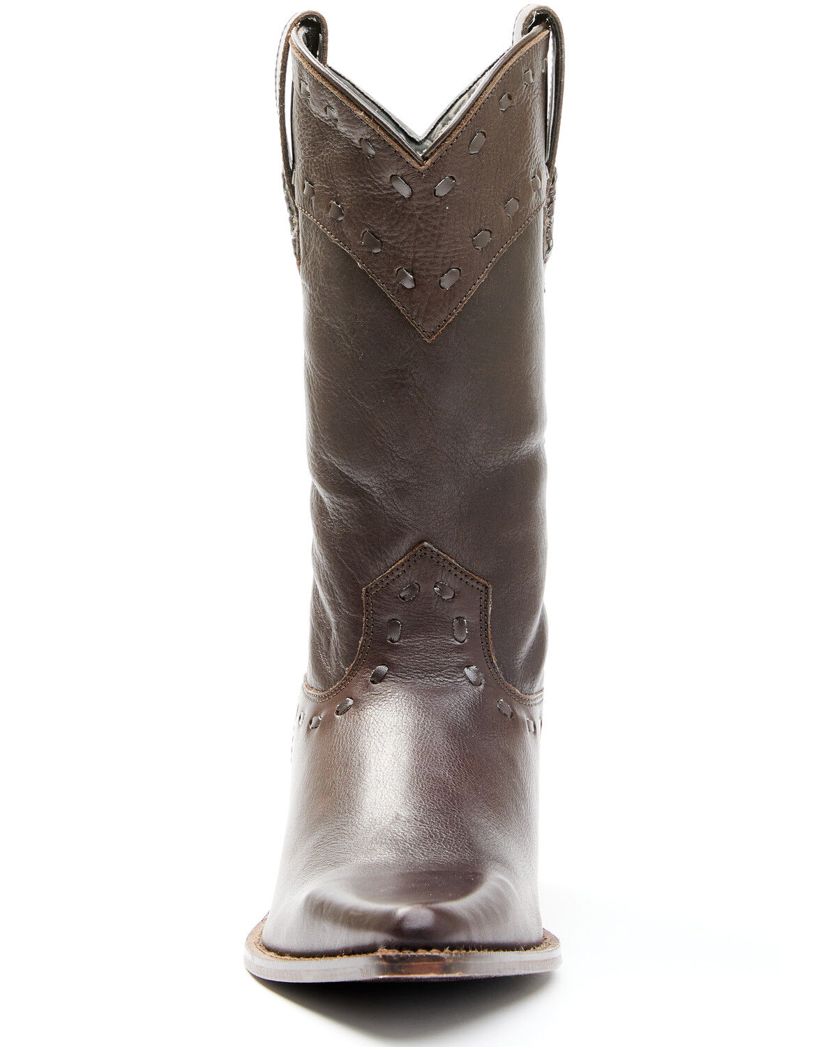 Image #4 - Dingo Men's Bucklace Stagecoach Western Boot - Snip Toe, Brown, hi-res