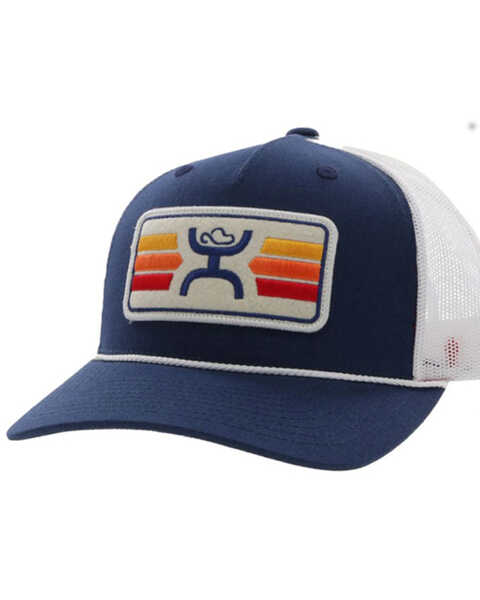Image #1 - Hooey Men's Sunset Logo Trucker Cap, Navy, hi-res