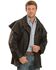 Outback Trading Co. Men's Short Oilskin Duster, Brown, hi-res