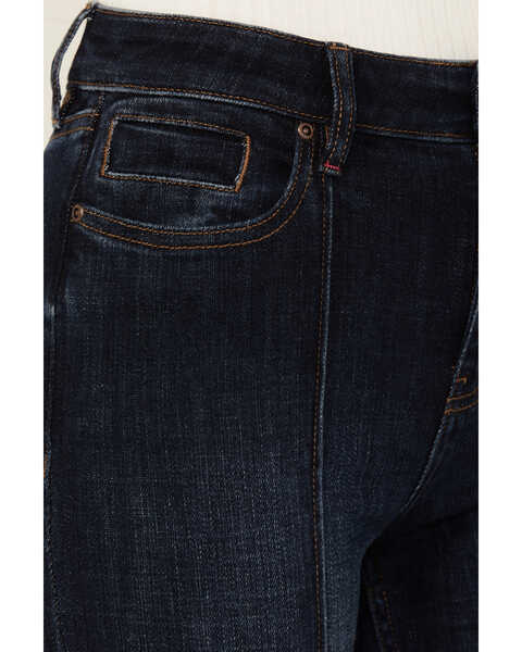 Image #2 - Idyllwind Women's Regent Dark Wash Gypsy High Rise Seamed Bootcut Comfort Stretch Denim Jeans , Dark Wash, hi-res